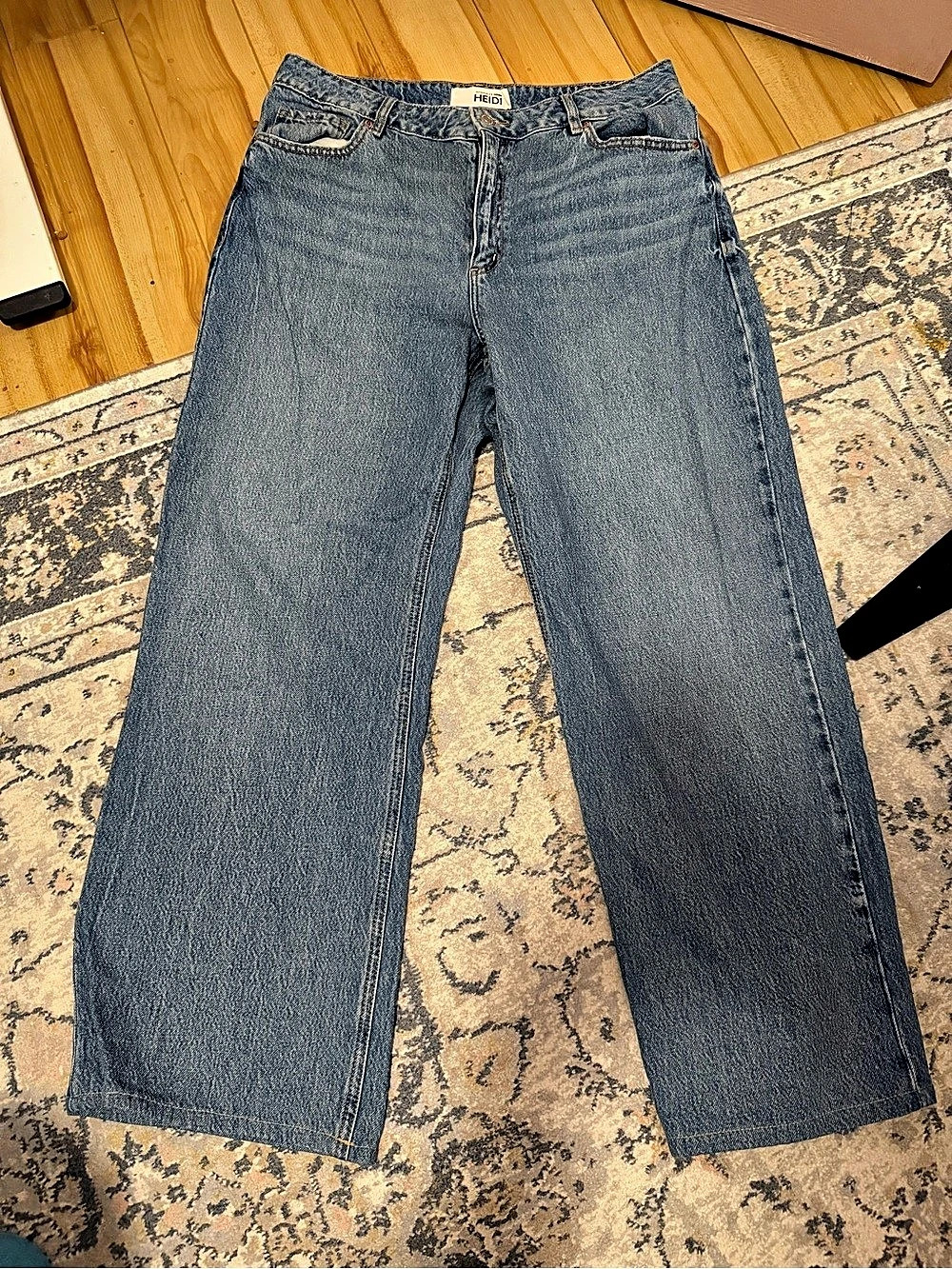 Dynamite Denim Heidi Wide Leg Jeans in Blue Size 12 (31) Like New